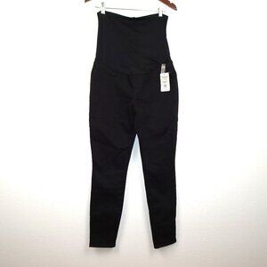 Signature Levi Strauss Maternity Skinny Jeans Size L Black Stretch